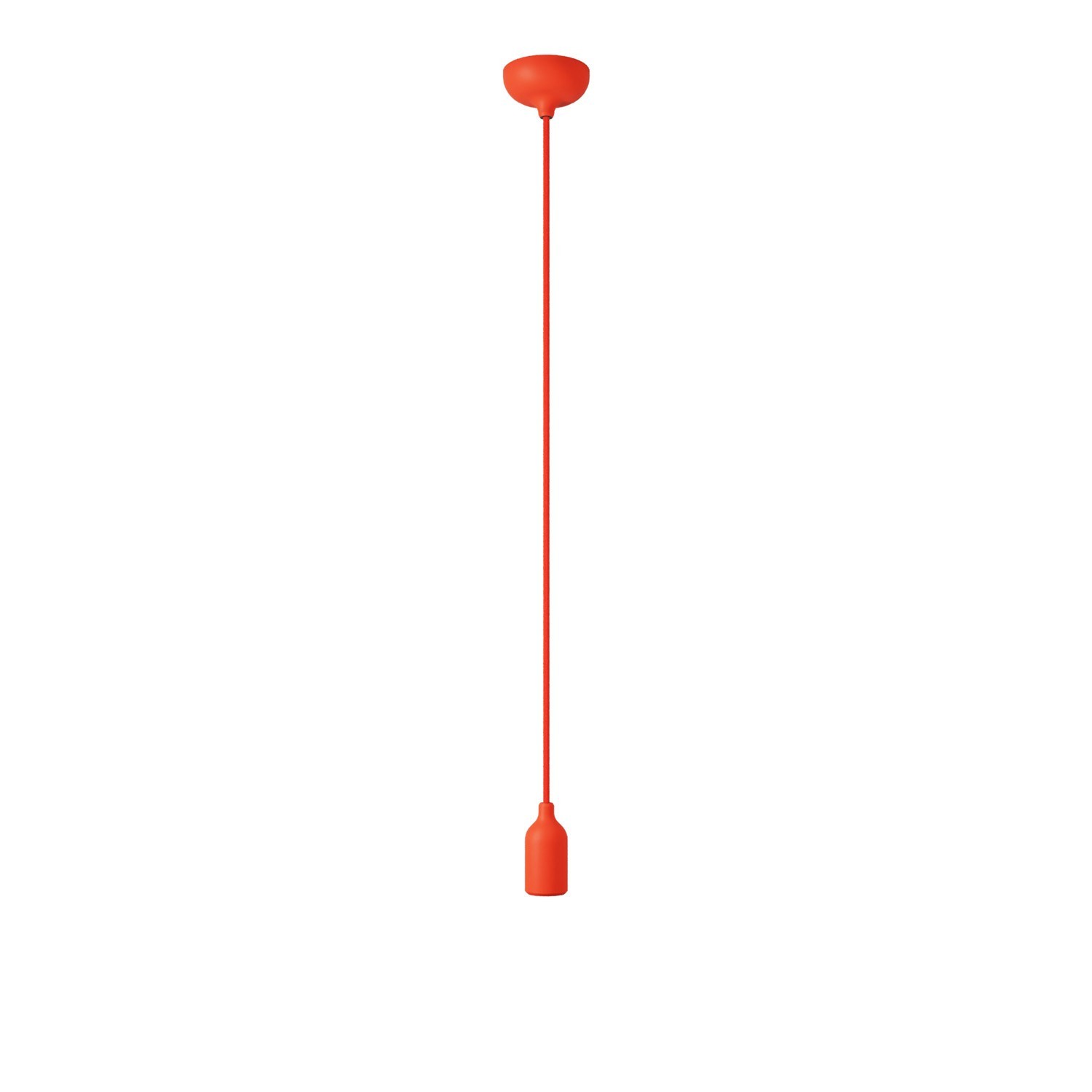Suspension colorée en silicone avec câble textile