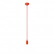 Suspension colorée en silicone avec câble textile