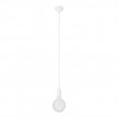 Suspension colorée en silicone avec câble textile