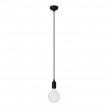 Suspension colorée en silicone avec câble textile