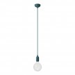 Suspension colorée en silicone avec câble textile