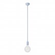 Suspension colorée en silicone avec câble textile