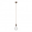Suspension colorée en silicone avec câble textile