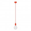 Suspension colorée en silicone avec câble textile