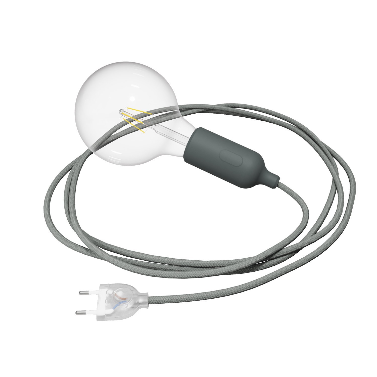 Snake Lampe en silicone avec interrupteur et fiche