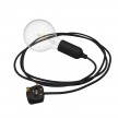 Snake Lampe en silicone avec interrupteur et fiche
