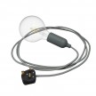 Snake Lampe en silicone avec interrupteur et fiche