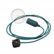 Snake Lampada in silicone con interruttore e spina