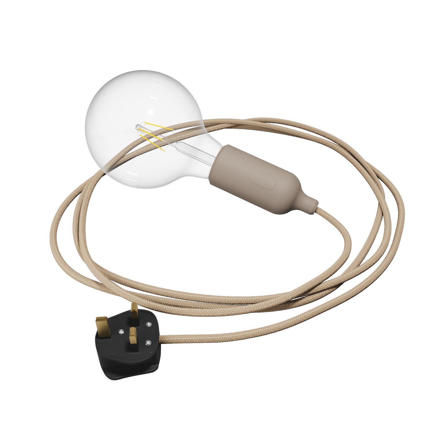 Snake Lampe en silicone avec interrupteur et fiche