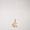 Suspension pour rail avec douille en bois