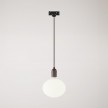 Suspension pour rail avec douille en bois