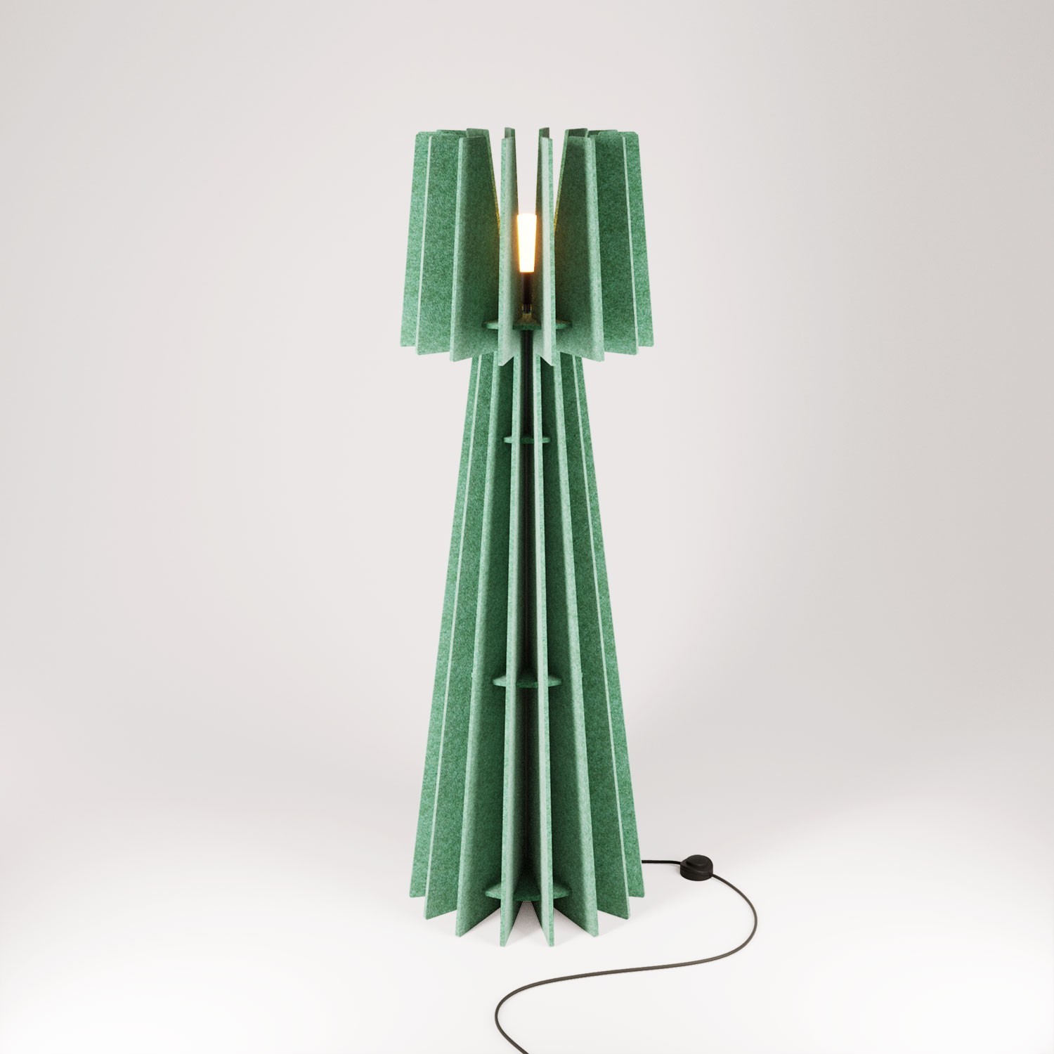 SHHINE lampada da terra in materiale fonoassorbente