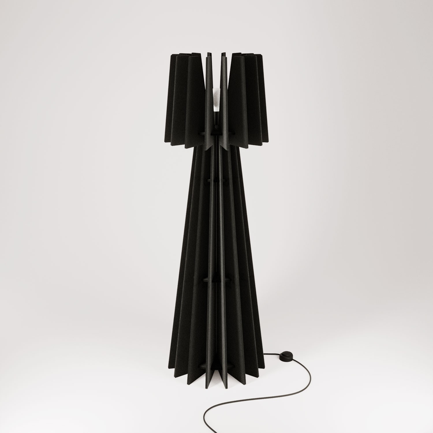SHHINE lampada da terra in materiale fonoassorbente
