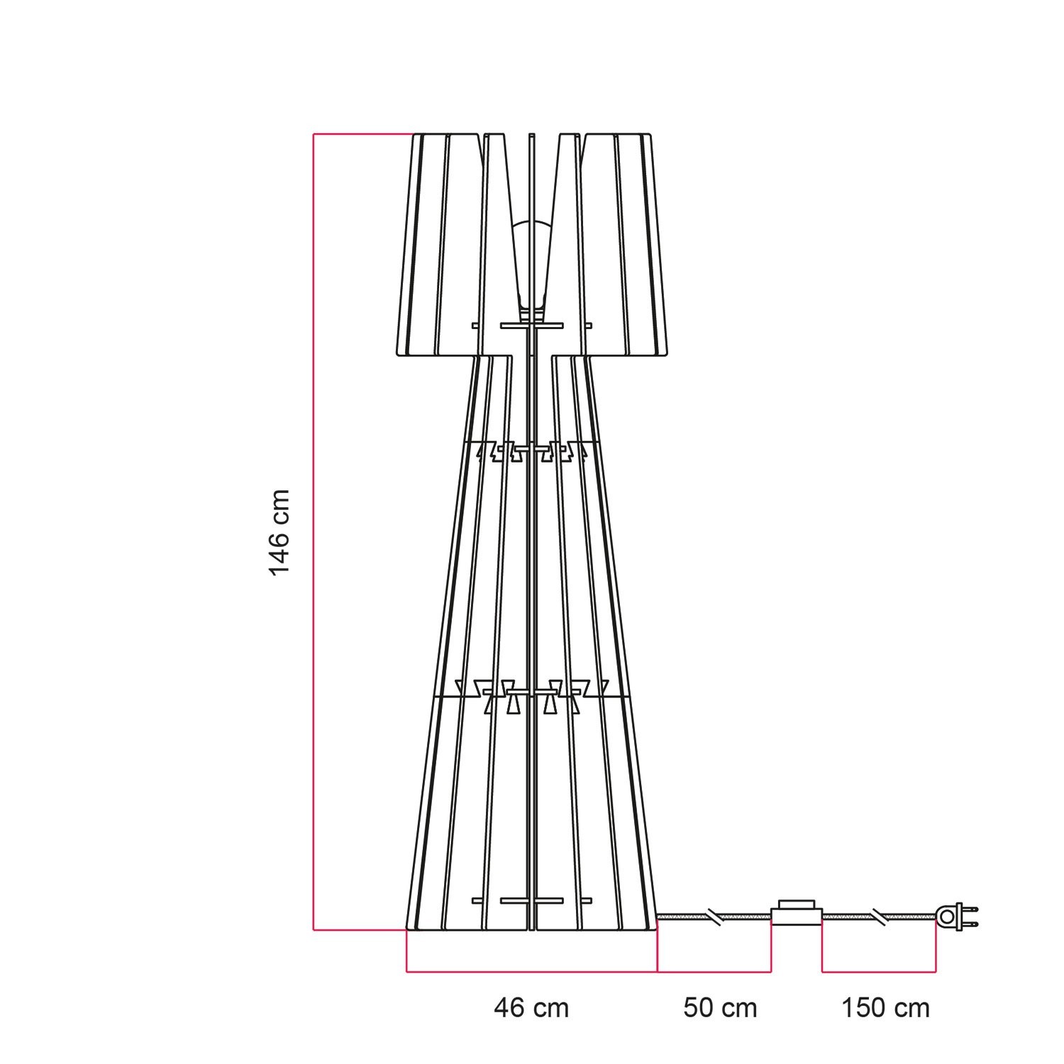 SHHINE - Lampadaire en matériau insonorisant