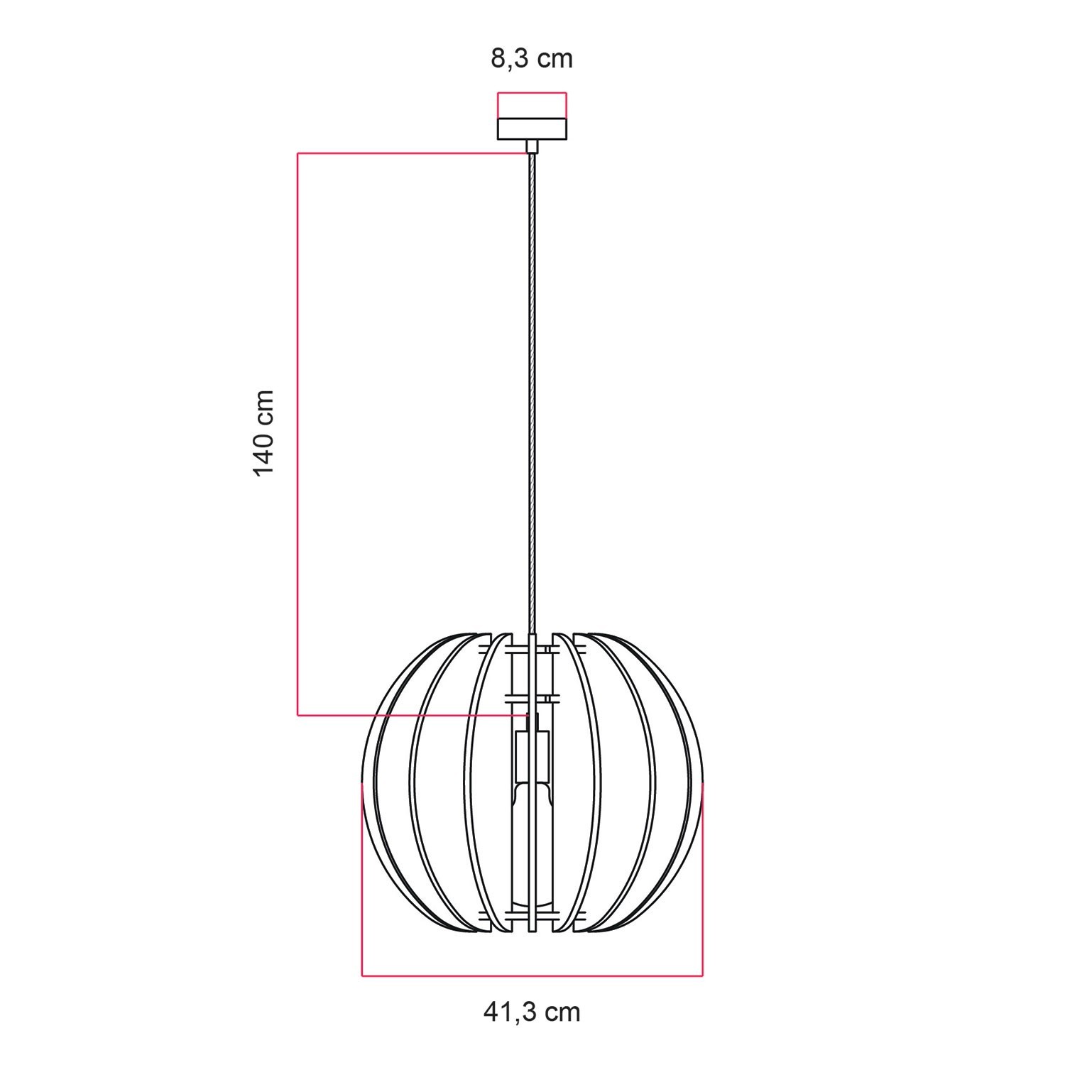 LAMPSHHADE - Pendelleuchte mit elliptischem Schirm aus schallabsorbierendem Material