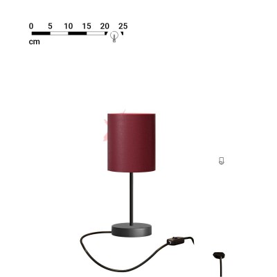 TABLE LAMP ALZALUCE 20CM LS CONFIG 4433