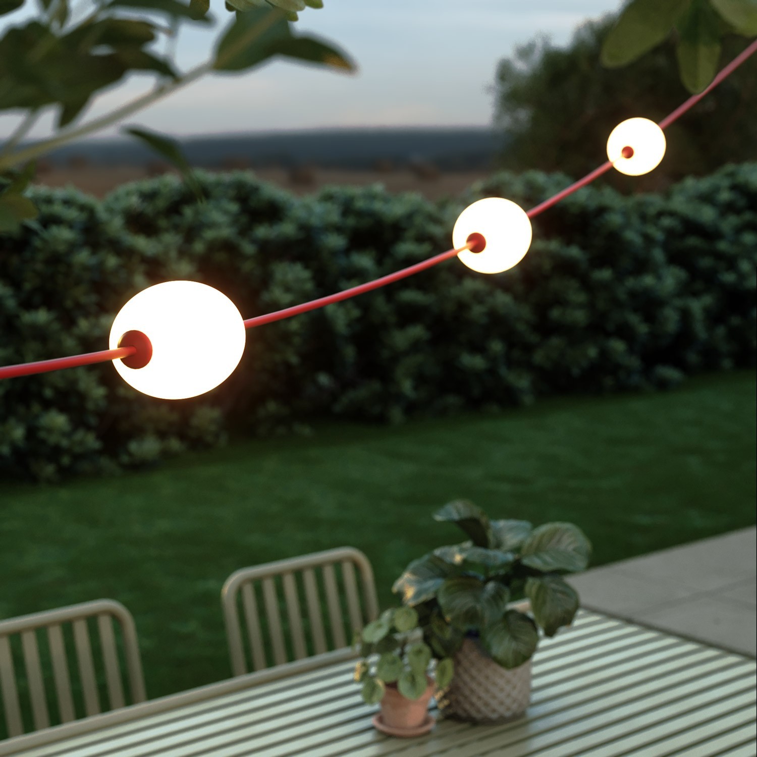 Guirlande lumineuse d'extérieur à 3 lumières IP67 - Marina3