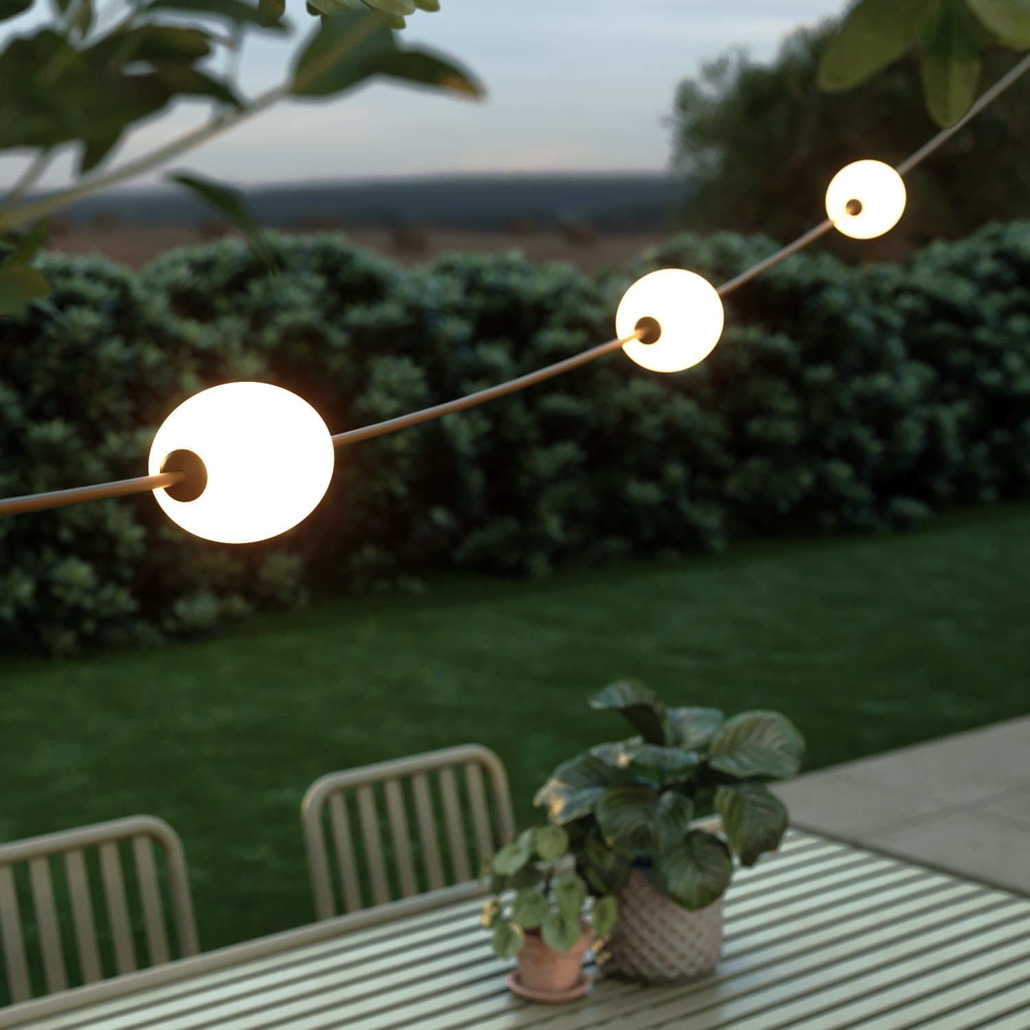 Guirlande lumineuse d'extérieur à 3 lumières IP67 - Marina3