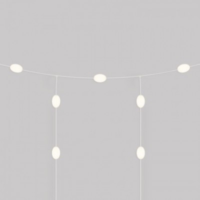 Catena luminosa reticolare 7 punti luce da esterno IP67 - Marina GRID