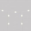 Catena luminosa reticolare 7 punti luce da esterno IP67 - Marina GRID