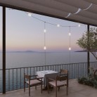 Guirlande d'extérieur quadrillée à 7 lumières IP67 - Marina GRID
