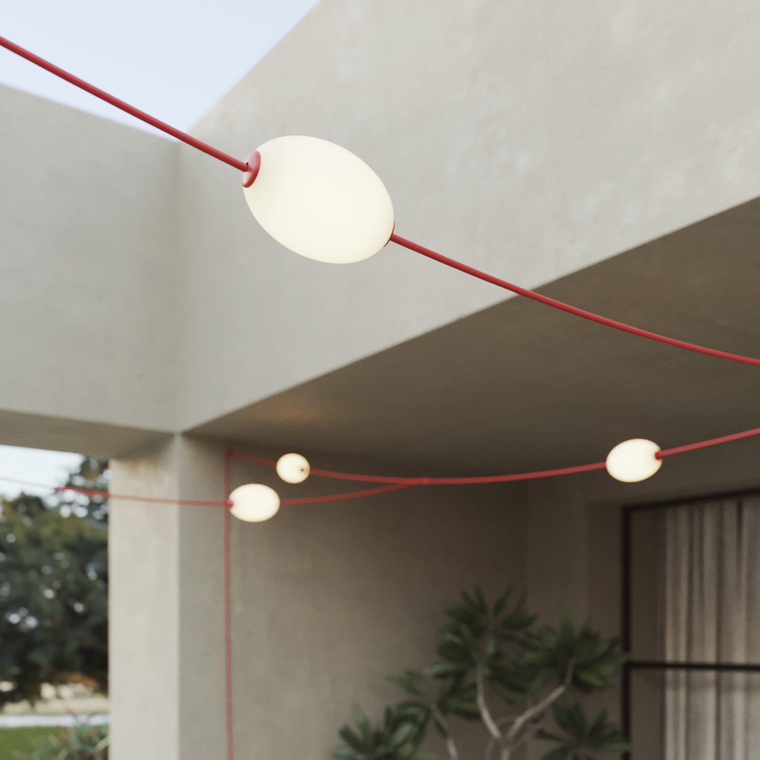 7-Punkt-Netzlichterkette für den Außenbereich IP67 - Marina GRID