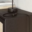 Câble plat textile Noir Charbon Brillant - PM04