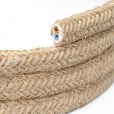 Flaches Kabel mit Naturjute ummantelt - PN06