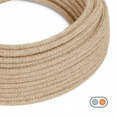 Flaches Kabel mit Naturjute ummantelt - PN06