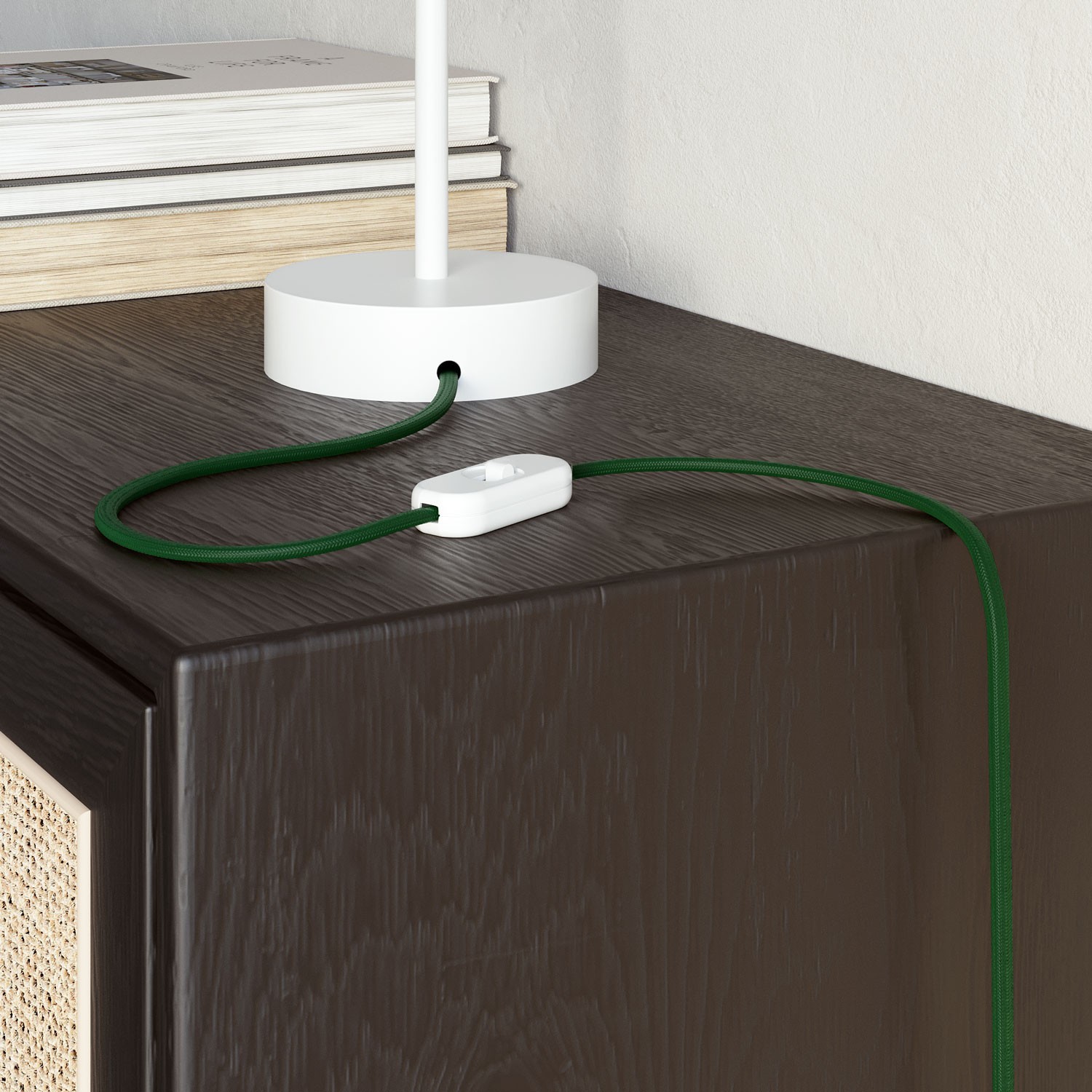 Câble électrique plat Vert Forêt Brillant - PM21