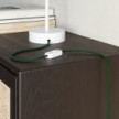 Flaches Elektrokabel, glänzend in Waldgrün - PM21