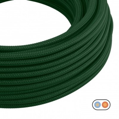 Câble électrique plat Vert Forêt Brillant - PM21