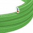 Flacher, mit glänzendem Stoff überzogener Elektrodraht Limettengrün - PM18
