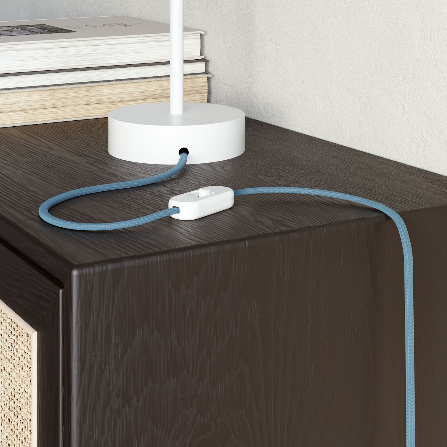 Flachgewebtes Kabel Babyblau - PM17