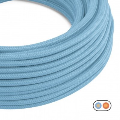 Flachgewebtes Kabel Babyblau - PM17