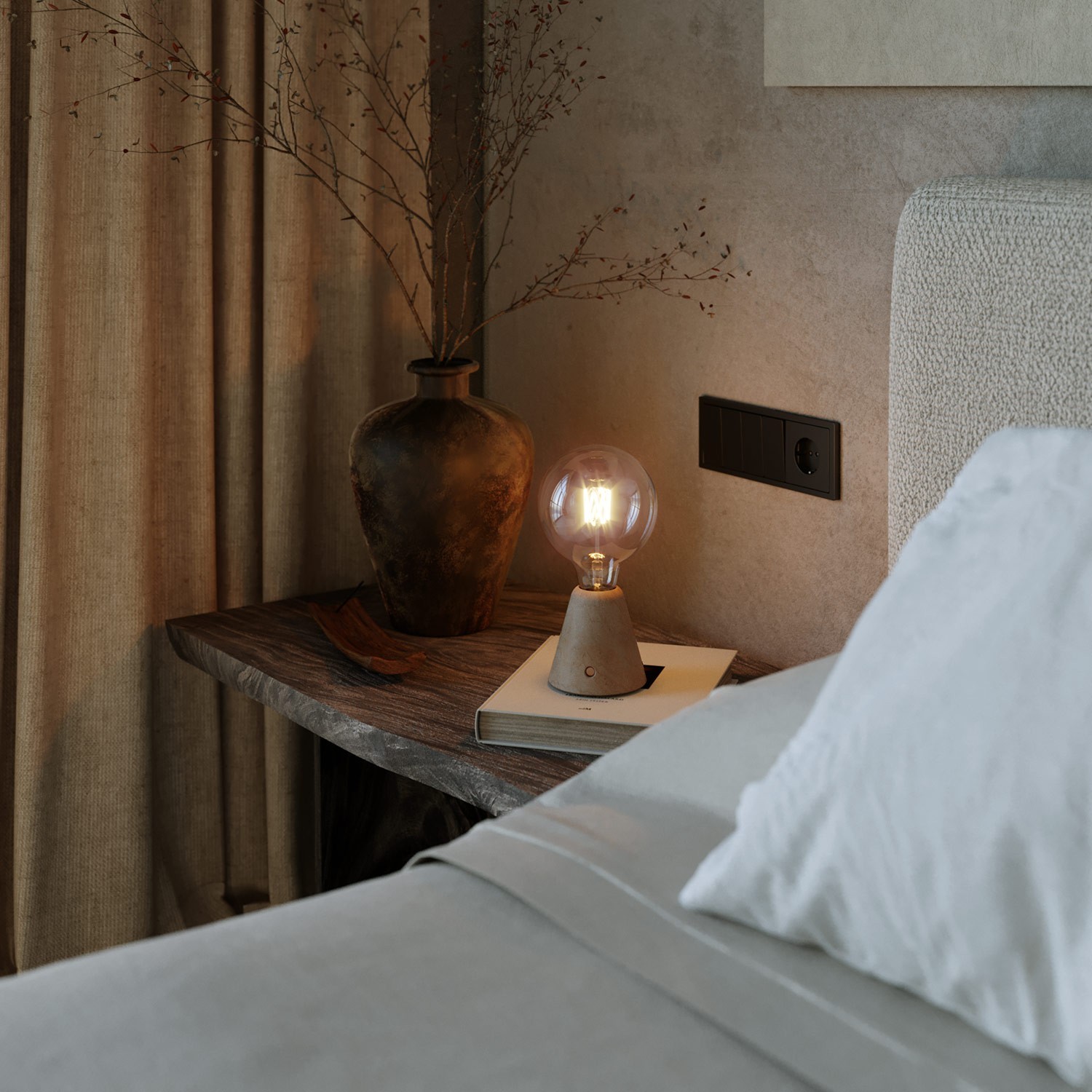 Base pour lampe portative rechargeable Cabless01
