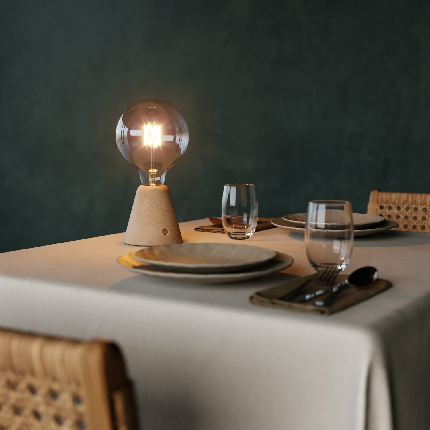 Base pour lampe portative rechargeable Cabless01