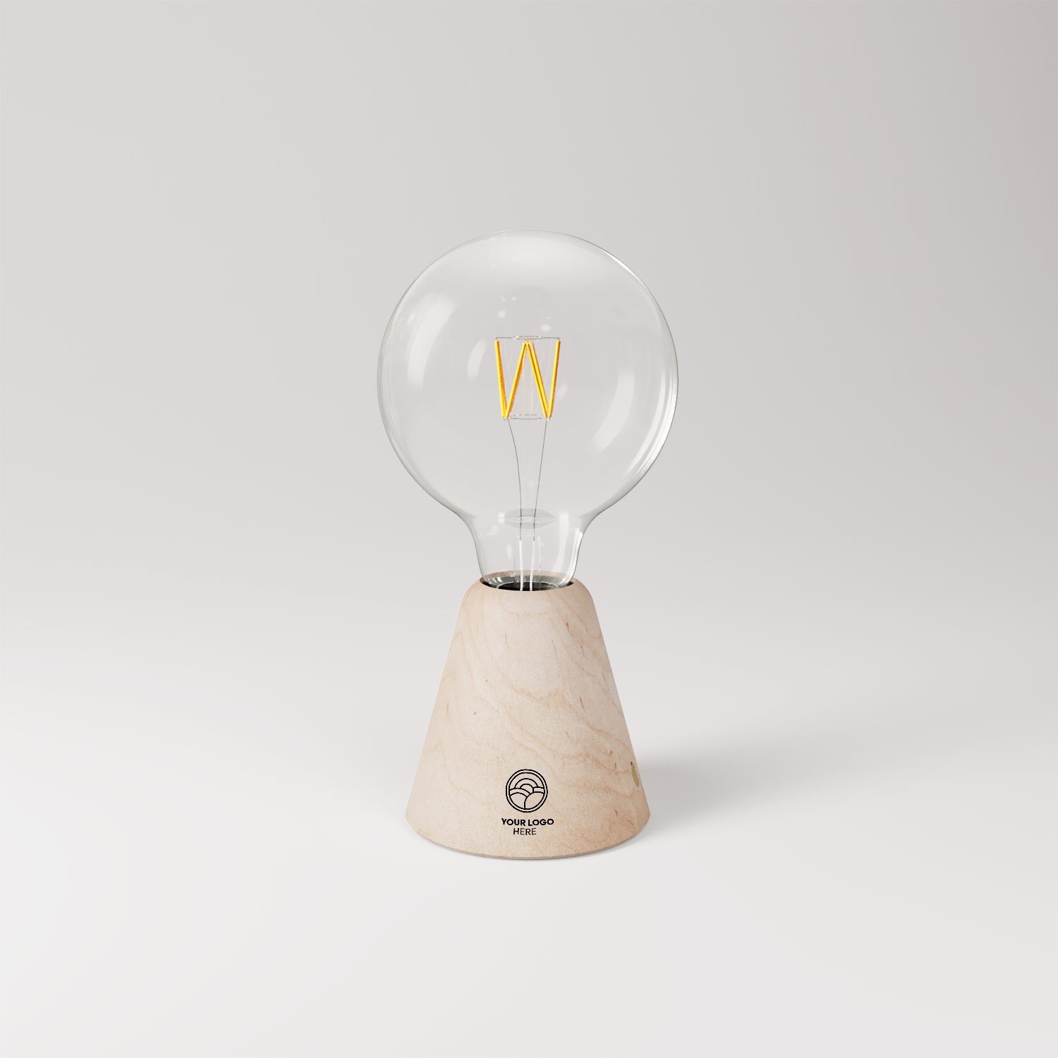 Lampada portatile ricaricabile Cabless01 con lampadina - personalizzabile (min 20 pezzi)