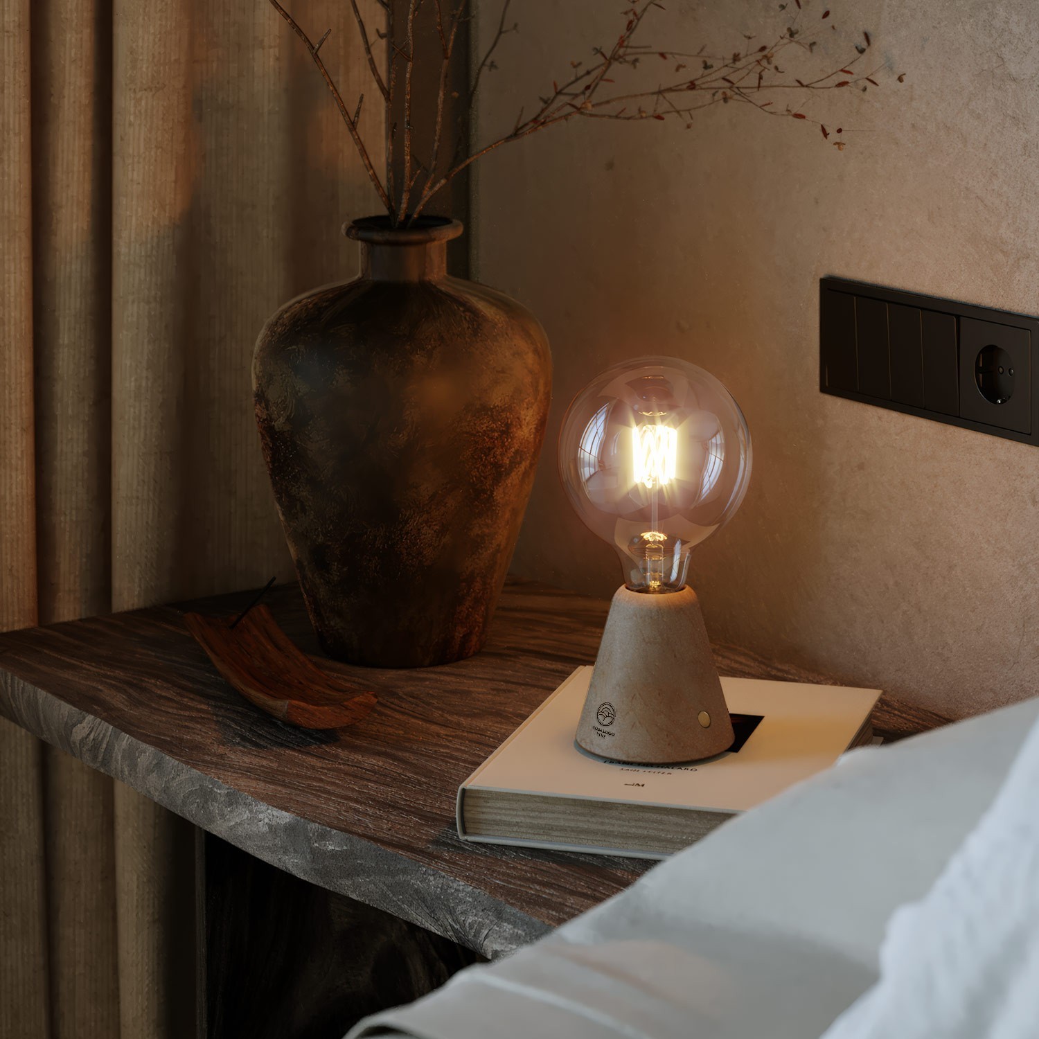 Lampada portatile ricaricabile Cabless01 con lampadina - personalizzabile (min 20 pezzi)