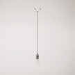 Lampada a sospensione vintage per binari con cavo trecciato