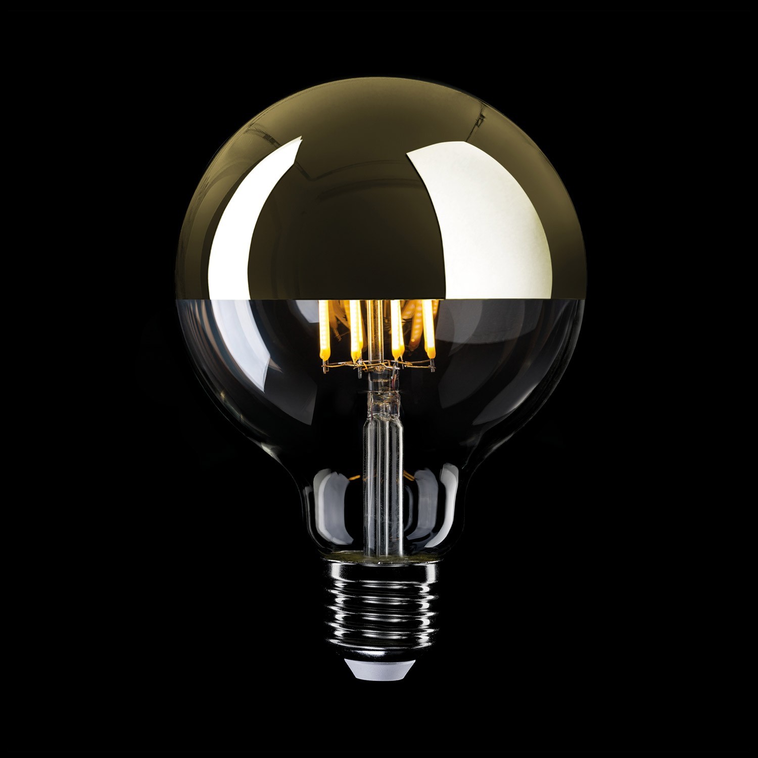 Ampoule LED Demi Sphère Or Globe G125 7W 650Lm E27 2700K Dimmable - A15