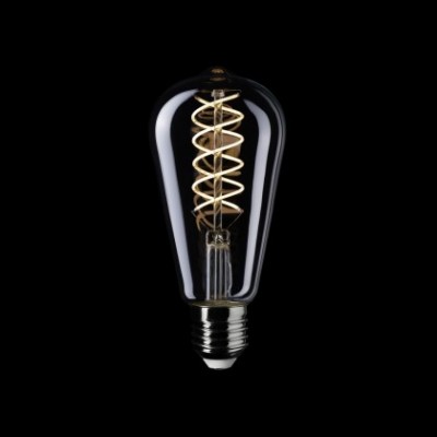Ampoule LED Filament Blanc Edison ST64 5,9W 500Lm E27 2700K Dimmable - W02
