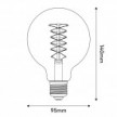 Ampoule LED Filament Blanc Globe G95 5,9W 500Lm E27 2700K Dimmable - W03