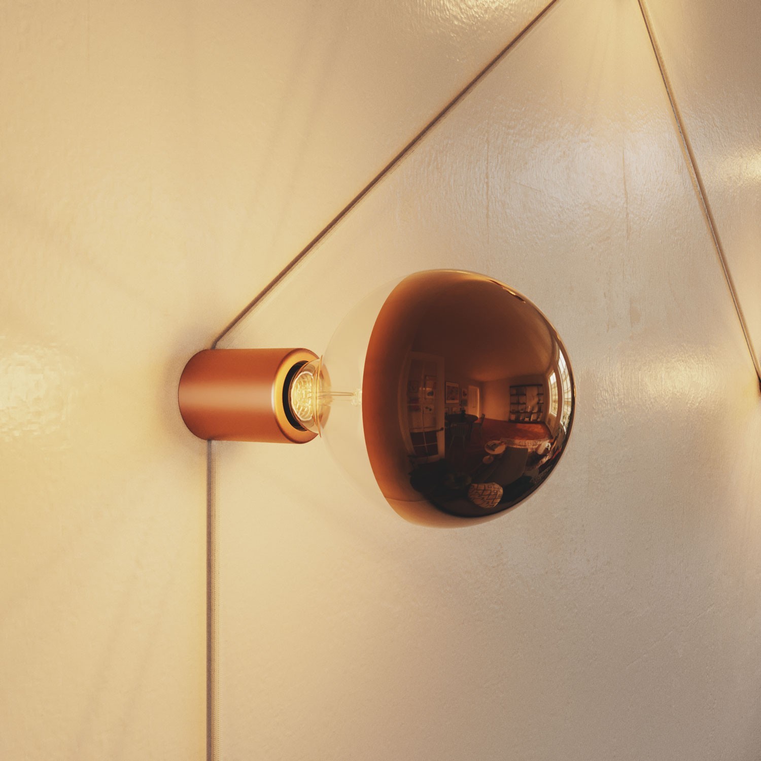 Portalampada E27 Spostaluce in metallo da parete o soffitto