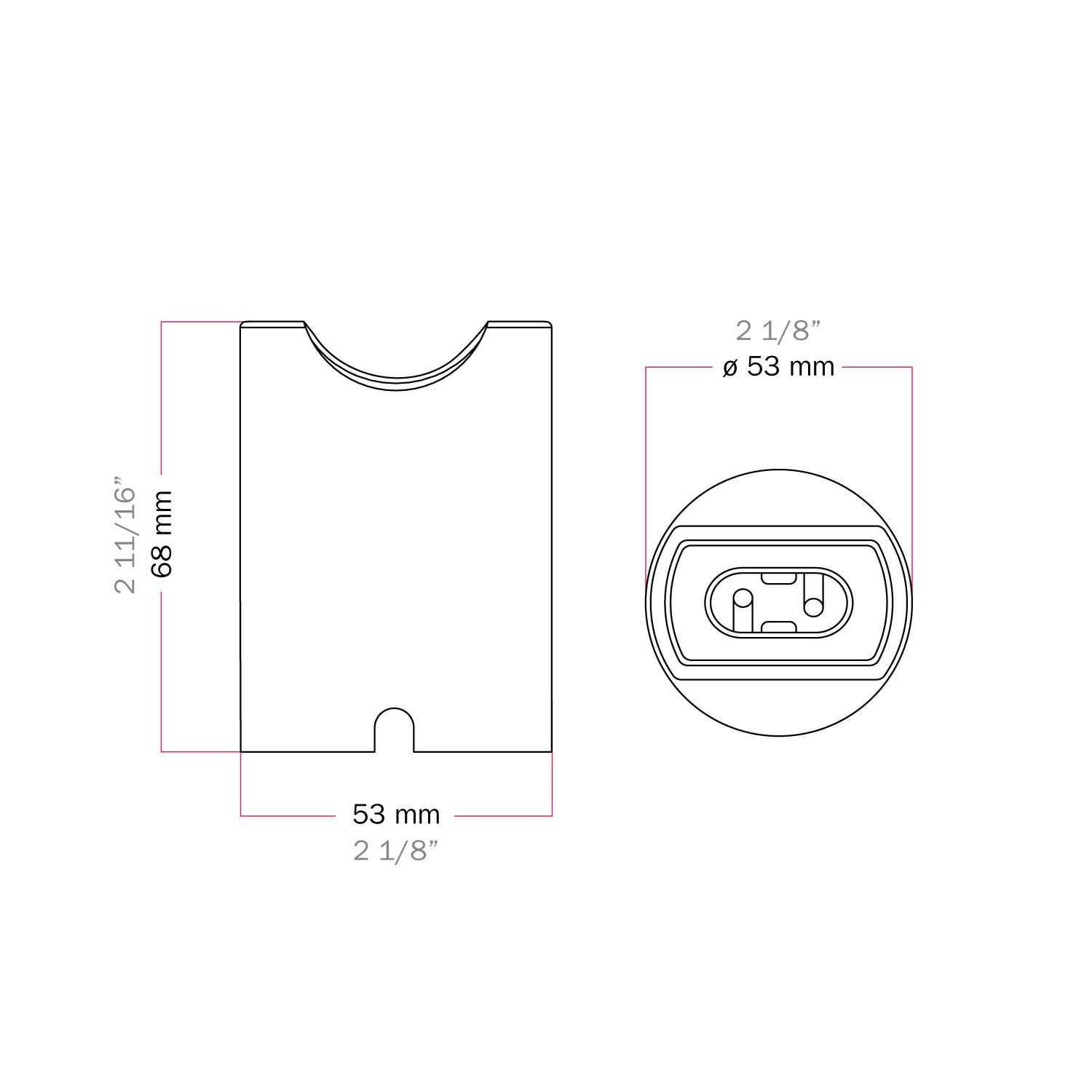 Portalampada S14d Spostaluce in metallo da parete o soffitto