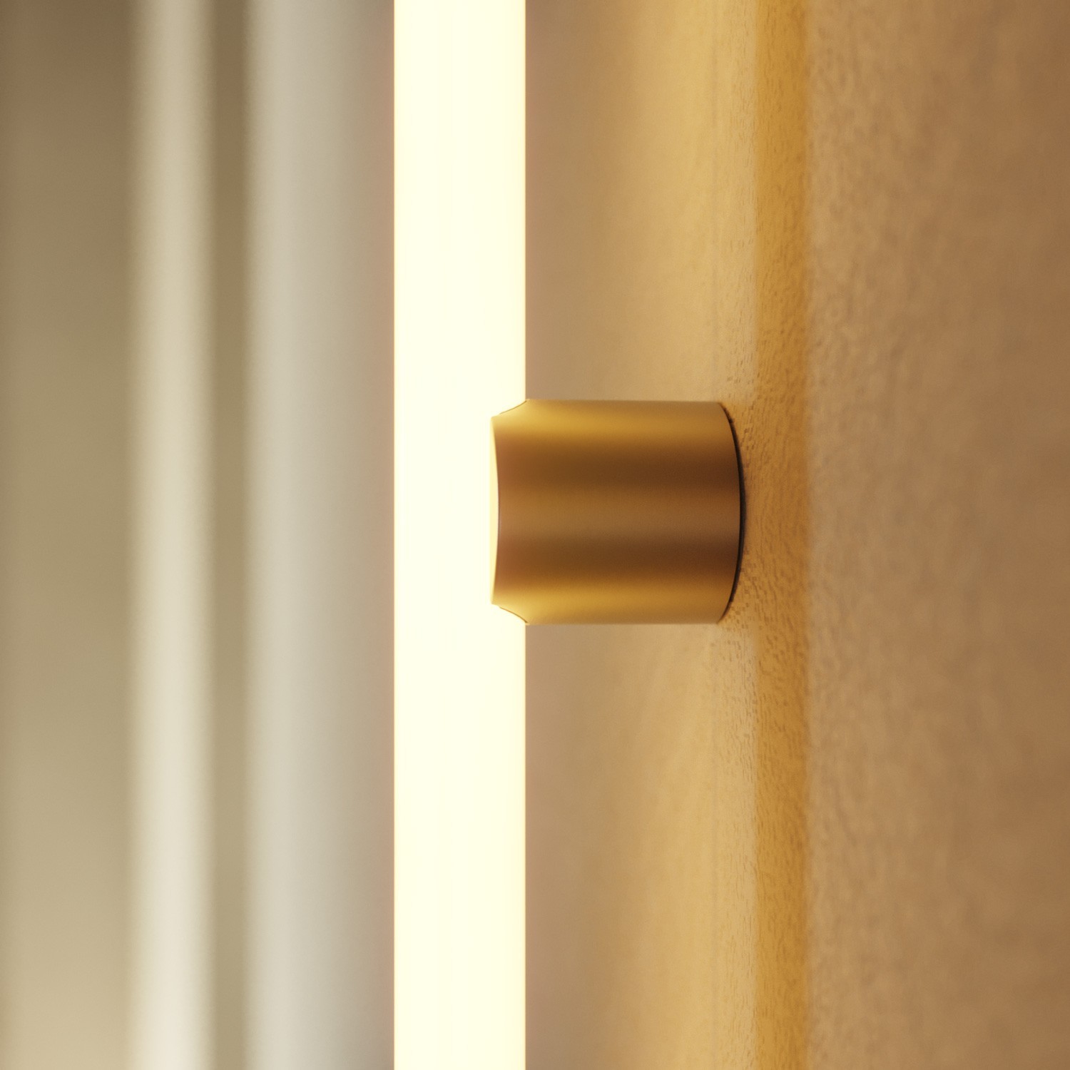 Metalllampe für Wand- oder Deckenmontage mit linearer LED S14d-Lampe