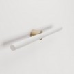 Lampe en métal pour mur ou plafond avec ampoule LED linéaire S14d