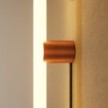 Lampe mit Stecker, Metallfinish und linearer LED S14d-Lampe