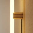 Lampe mit Stecker, Metallfinish und linearer LED S14d-Lampe
