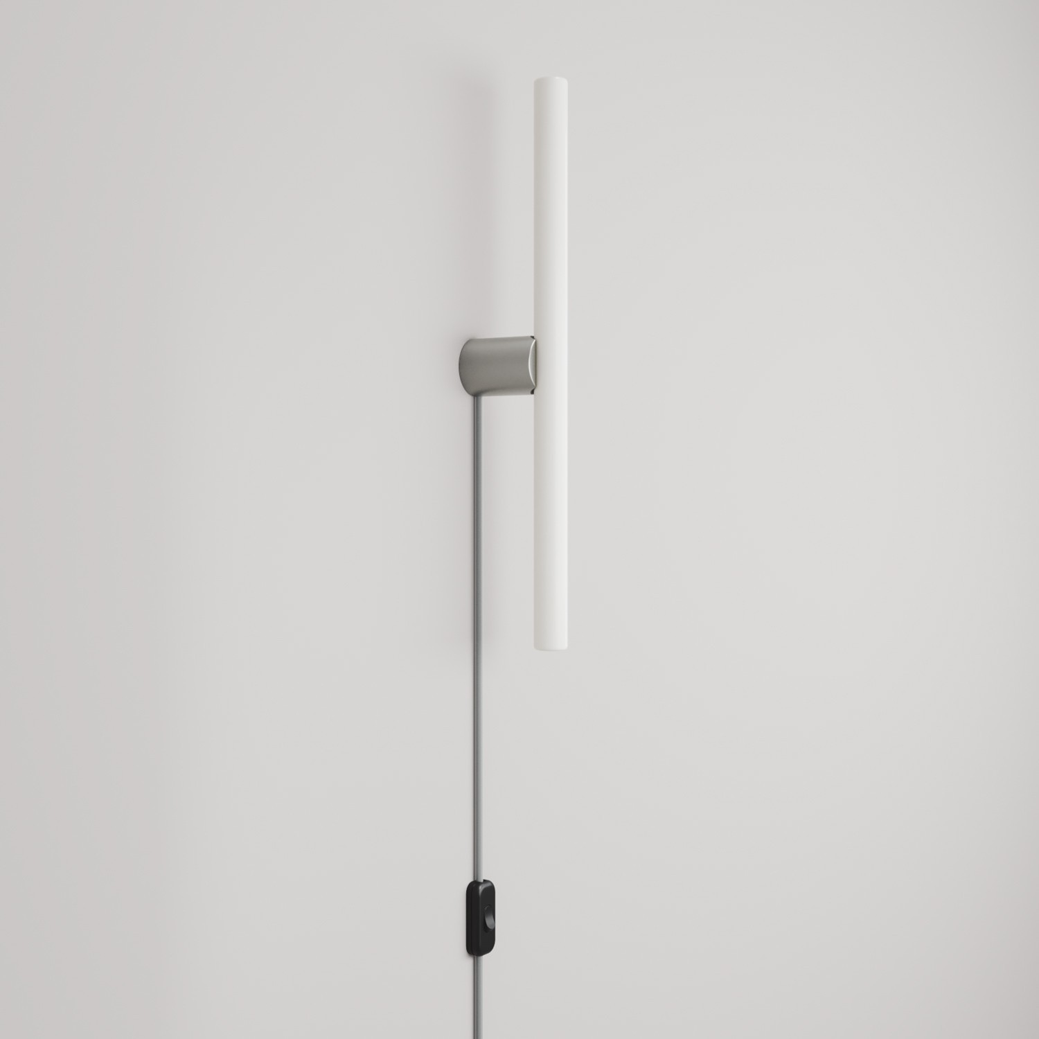 Lampe mit Stecker, Metallfinish und linearer LED S14d-Lampe